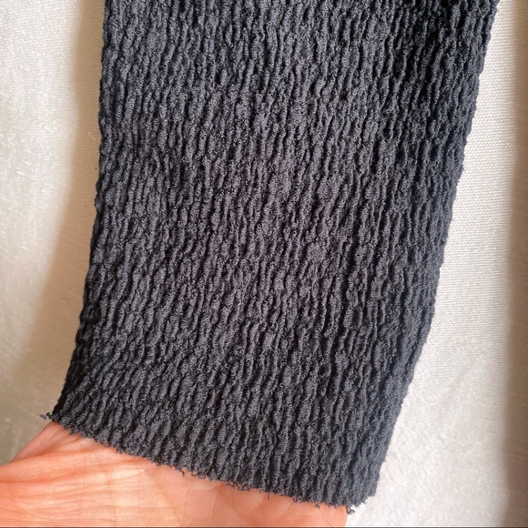 🖤 ZARA BLACK MOCK NECK ASYMMETRICAL LONG SLEEVE TOP! - Picture 7 of 9